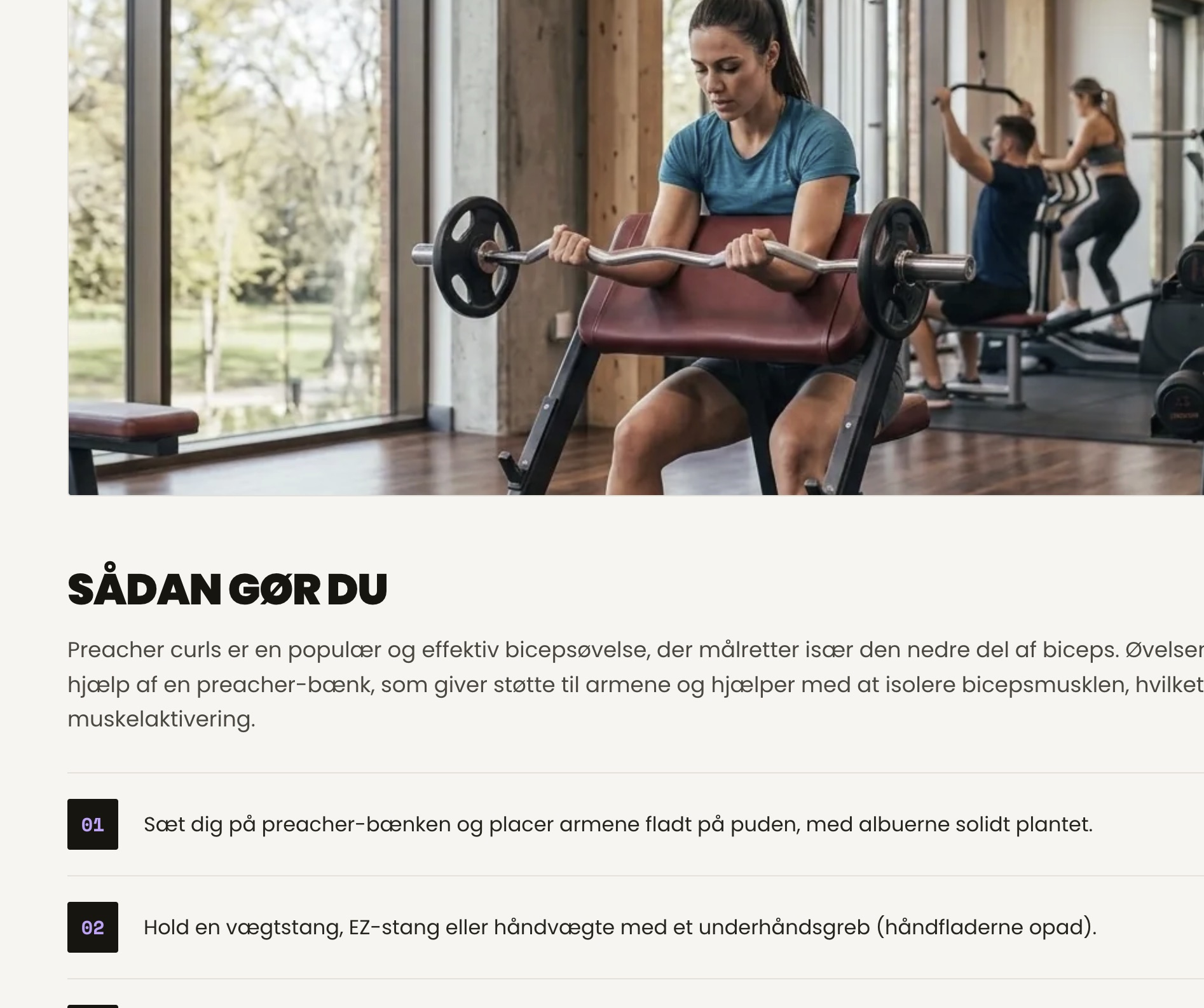 MaxGains – exercise guide with step-by-step technique